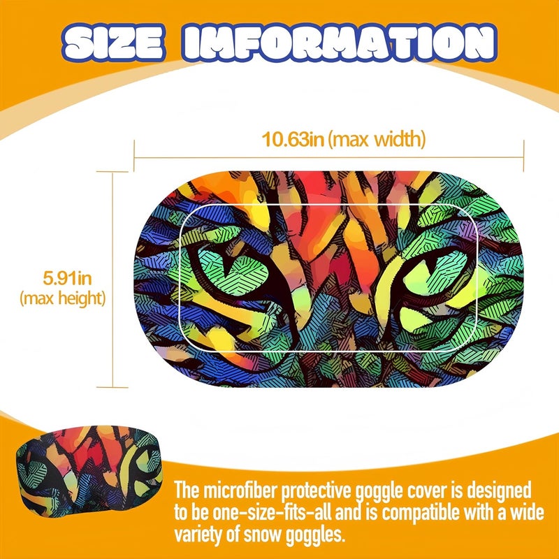 YCCHN Goggle Cover Microfiber Protective for Ski&Snowboard Goggles Lens Scratch/Dust Protection Ideal for Travel&Apres Ski - Image 2